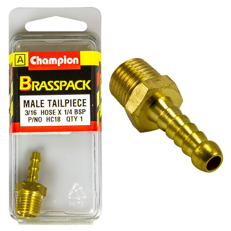 Hose Tails – Straight – Male – Brass – 3/16? X 1/4?