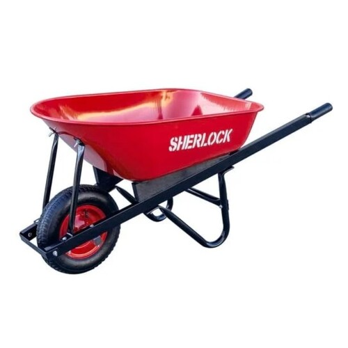 Sherlock 100L Home Use Steel Tray Wheelbarrow