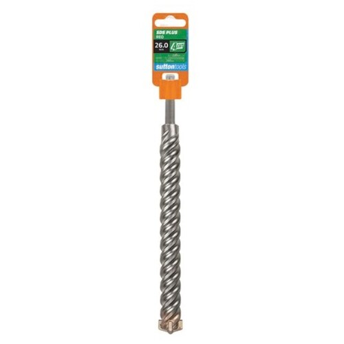 Sutton Tools 26 x 260mm 4 Cut SDS Plus Masonry Drill Bit