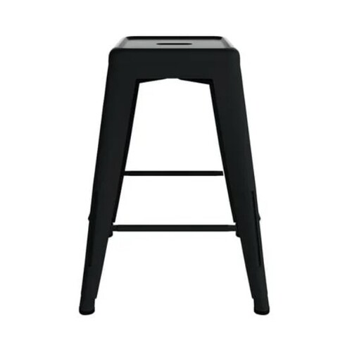 Marquee Black Metal Bar Stool