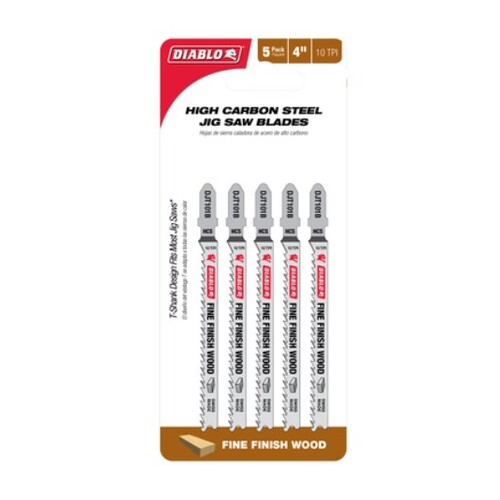 Jig Saw Blade Fine Wood Diablo 5pc 100mm HCS 2608F02234