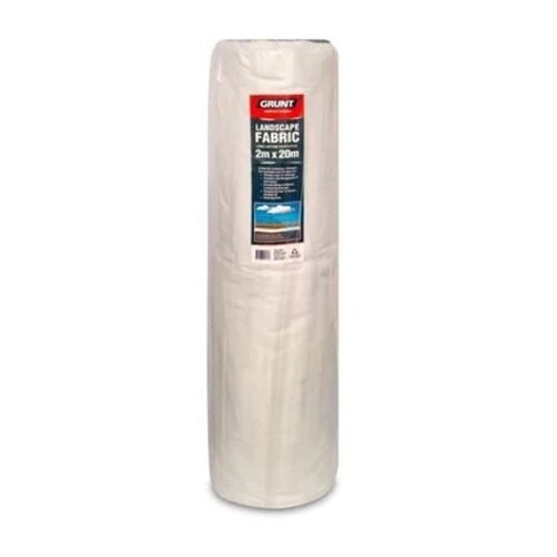 Grunt 2 x 20m Non Woven Geotextile Membrane Drain Mat Fabric