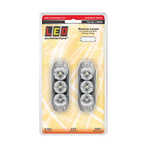 Led Reverse Lamp 12/24V Horizontal/Vertical Mount Twin Pack