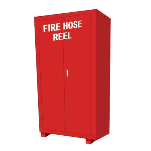 Fire Hose Reel Cabinet 850mm (W) x 1960mm (H) Includes 50mm Legs x 400mm (D)