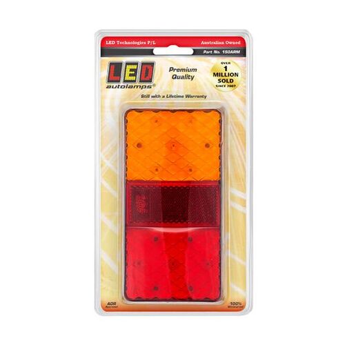 Led Stop/Tail/Indicator Lamp 12V With Licence Plate Lamp Twin Pack