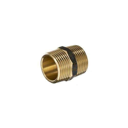 Brass Hex Nipple 25mm (1")