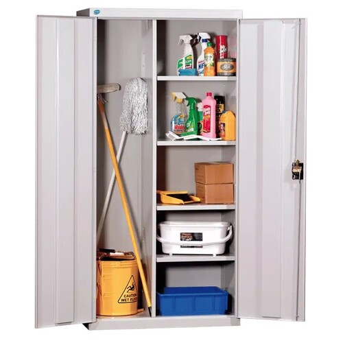 Janitor Cupboard Including 4 Shelves