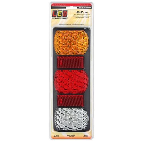 Led Stop/Tail/Indicator/Reverse Lamp 12/24V With Reflector Grey