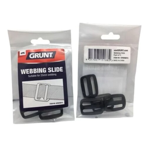 Webbing Slide Grunt 25mm 4pk GRWA0015