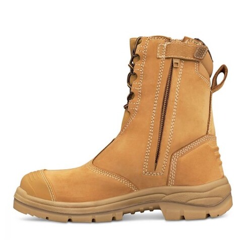 Oliver 200mm Hi-Leg Wheat Zip Sided Safety Boots 55-385 Size 13