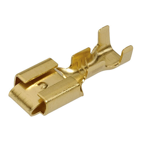 56226 - Narva Crimp Terminal Female Blade With Locking Tang Brass Terminal Entry 6.3 X 0.8Mm Non Insulated 100Pk