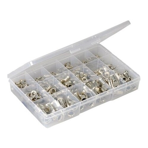 Straight Barrel Cable Lug Assortment 165 Pieces