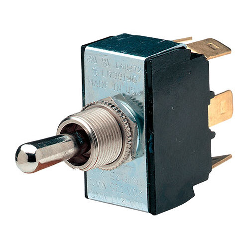 Narva Heavy Duty Toggle Switch On/Off/On DPDT (Contacts Rated 25A  12V) BL Pk 1