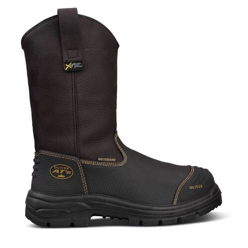 Oliver 240mm Brown Pull on Riggers Boot - 100% Waterproof Size 10