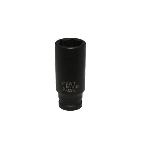 No.84024L - 24mm x 1/2" Deep 6 Point Impact Socket