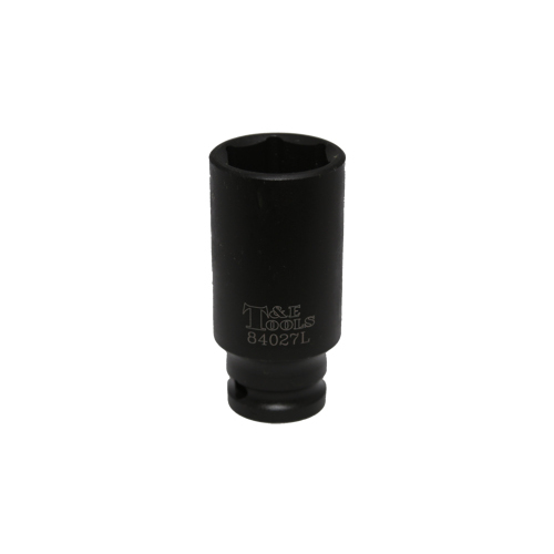 No.84027L - 27mm x 1/2" Deep 6 Point Impact Socket