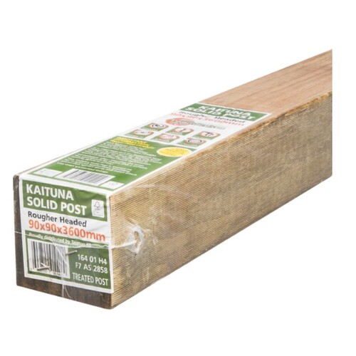 Pine Post Treated F7 Kd H4++ 90X90Mm 3.6M Premium Wrapped