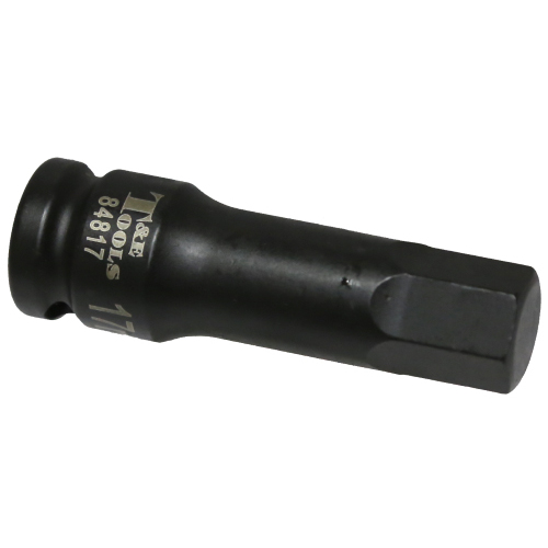 No.84817 - 17mm Metric In-Hex Impact Socket 1/2" Drive x 78mm Length