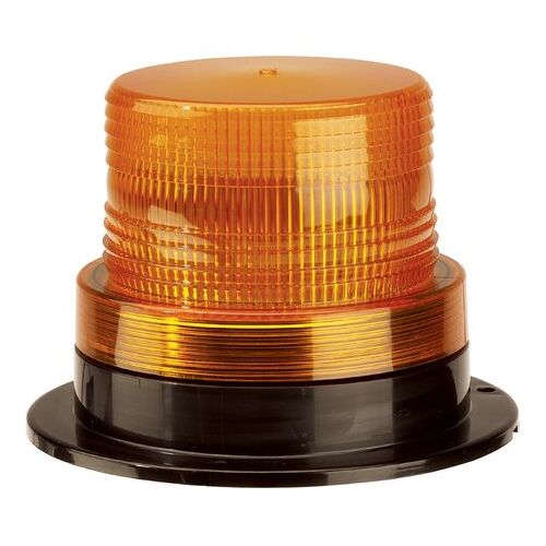 Quad Flash Strobe/Beacon Amber 12-80V Permanent Flange Mount