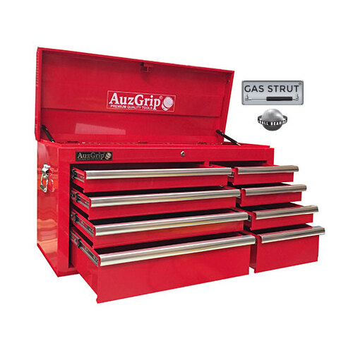AuzGrip 1051x412x553mm Red 8 Drawer Tool Chest Cabinet