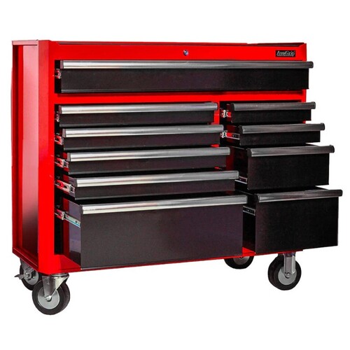 Auzgrip A10005 42' Red & Black 10 Drawer Tool Trolley