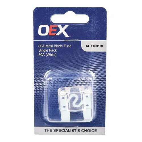 Acx1631Bl - Oex Maxi Blade Fuse, 80A White - Single Pack