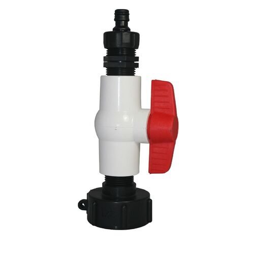 FS60 x 25MBSP Adaptor, Ball Valve And Tap Connector