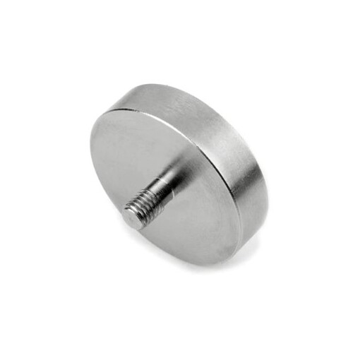 Male Thread Neodymium Pot Magnet - Diameter 75mm x 34mm