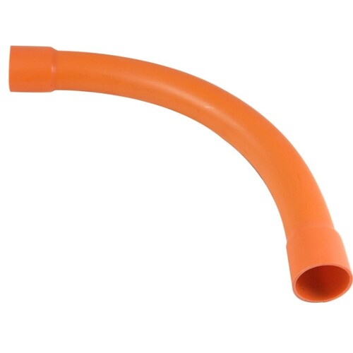 125mm Orange Sweep Bend 90 Degree