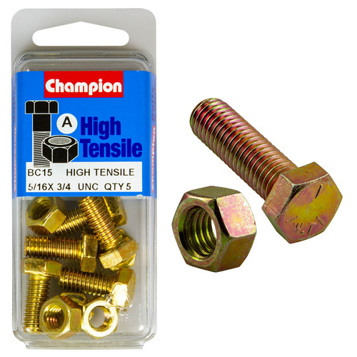 3/4"x5/16" Fully Threaded Set Screws & Nuts