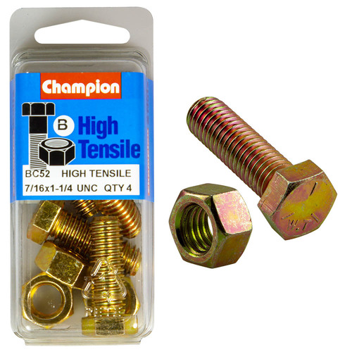 1-1/4x7/16 Fully Threaded Set Screws & Nuts