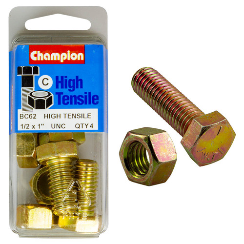 1"x1/2 Fully Threaded Set Screws & Nuts