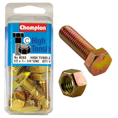 1-1/4"x1/2 Fully Threaded Set Screws & Nuts