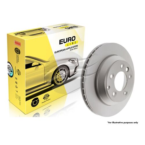 Euro-Line Brake Disc Front Pair Audi Skoda Volkswagen