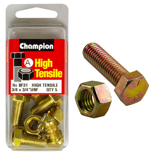 3/4x3/8 Fully Threaded Set Screws & Nuts