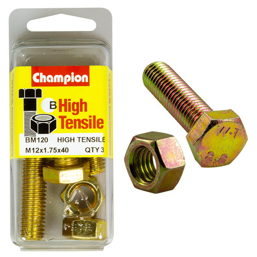 12x40 Fully Threaded Set Screws & Nuts