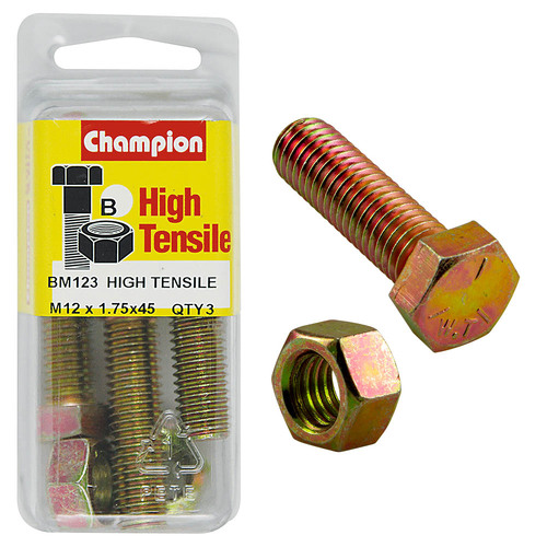 12x45 Fully Threaded Set Screws & Nuts