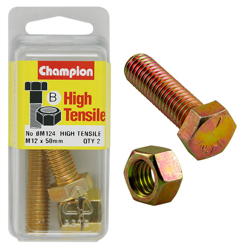 12x50 Fully Threaded Set Screws & Nuts