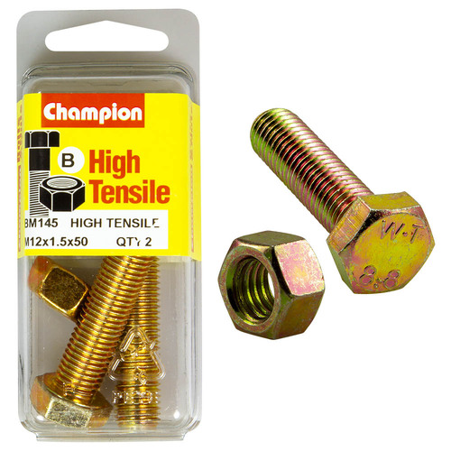 12x50x1.5 Fully Threaded Set Screws & Nuts