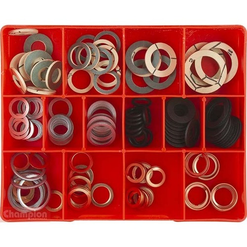 Drain Plug Washer Assortment Kit - 132 Pieces