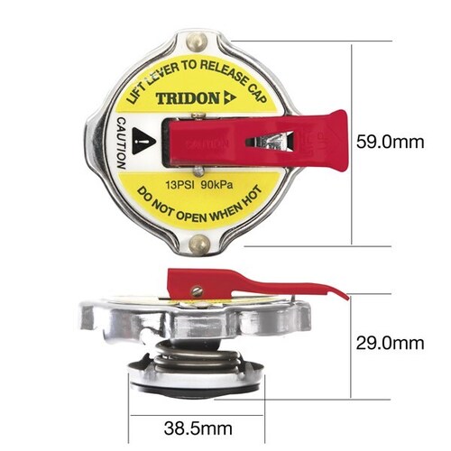 CA15100L - Radiator Cap - Safety Lever