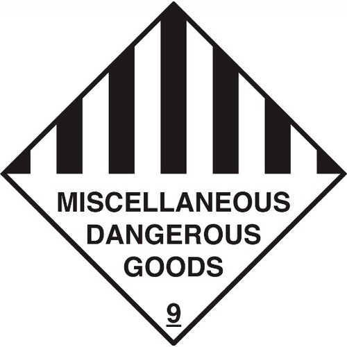 Dangerous Goods Sign Class 9