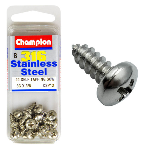 Self Tapp Screws-Pan-Phillips-Stainless Steel-4.2X10Mm-316/A4