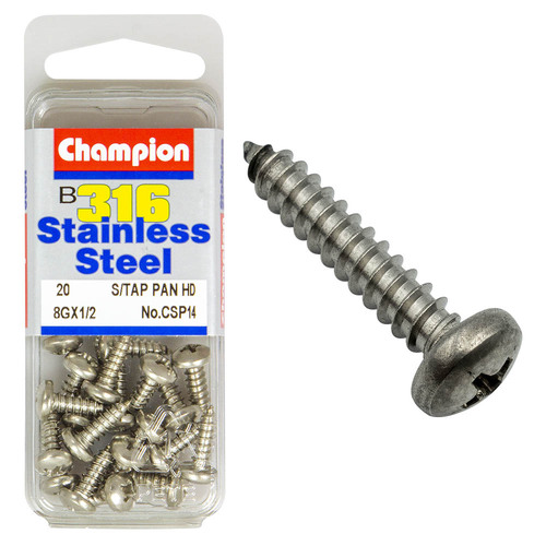 Self Tapp Screws-Pan-Phillips-Stainless Steel-4.2X13Mm-316/A4