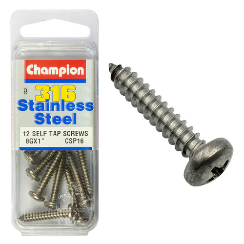 Self Tapp Screws-Pan-Phillips-Stainless Steel-4.2X25Mm-316/A4