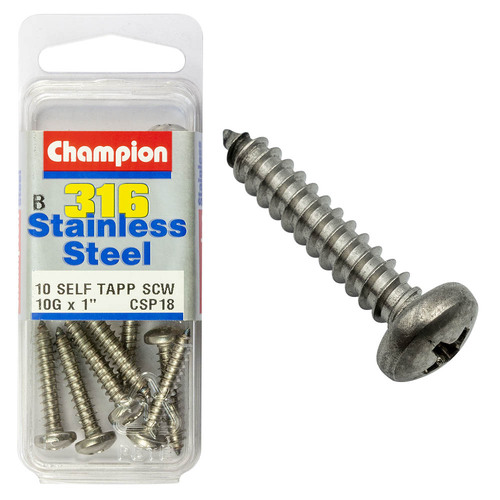 Self Tapp Screws-Pan-Phillips-Stainless Steel-4.8X25Mm-316/A4