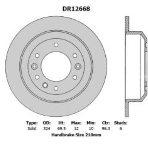 Rear Rotor Disc