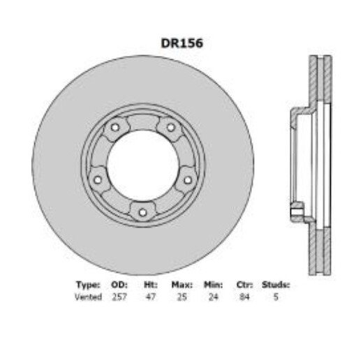 Disc Rotor - Front for Toyota hilux RZN149R