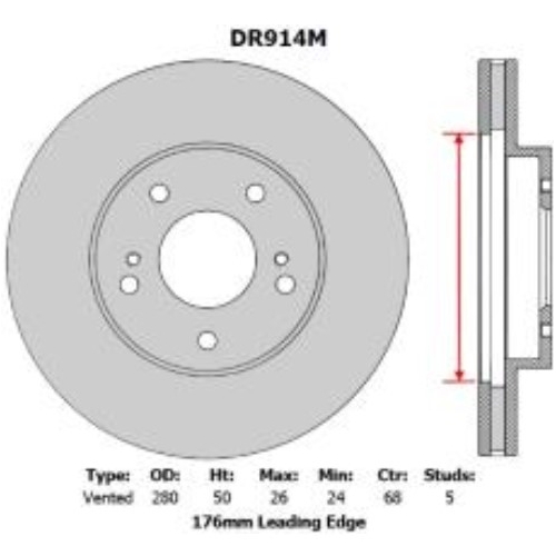 Disc Rotor - Front Protex - Nissan