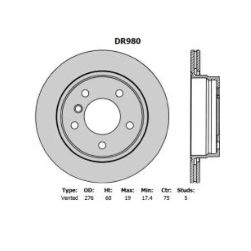 Disc Rotor - Rear for BMW